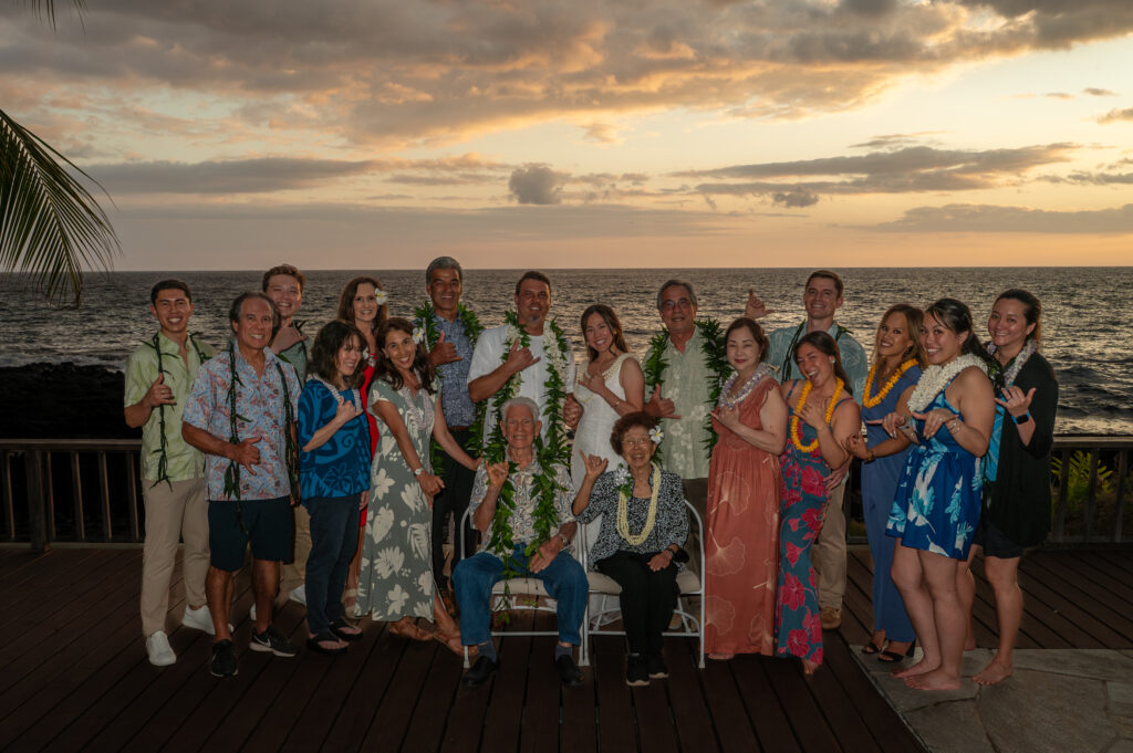 Small family elopement Big Island Hawaii